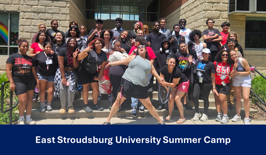 Picture of students who attended East Stroudsburg University summer camp.